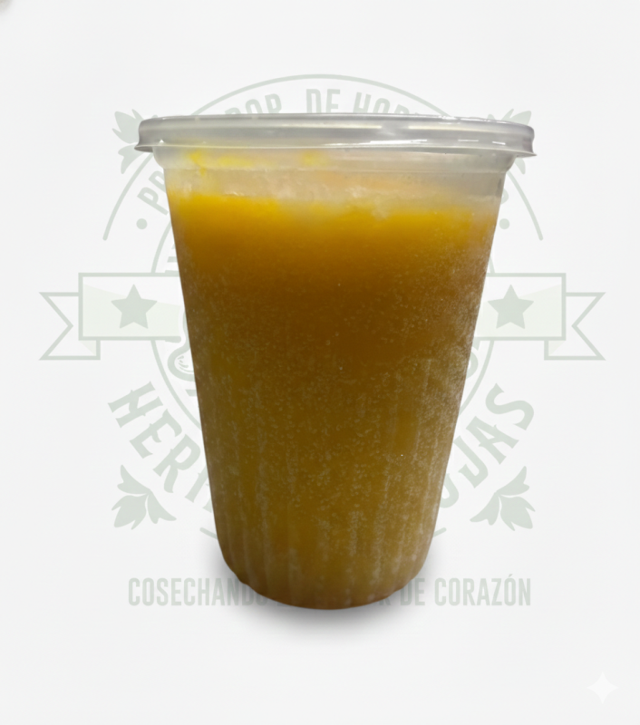 Pulpa de mango natural 100% pura en presentación de litro de Distribuidora Hermanos Rojas