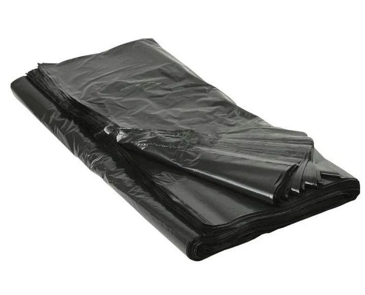 Bolsa para basura jumbo 90x120 negra resistente para contenedores grandes