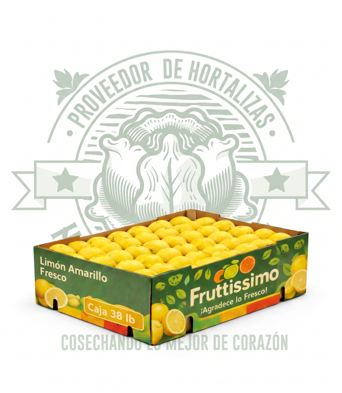 Caja de Limón Eureka 17kg fresco y jugoso para mayoreo en Querétaro