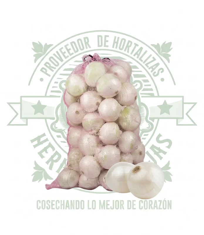 CEBOLLA BLANCA PREMIUM GRANDE SIN PELAR EN ARPILLA