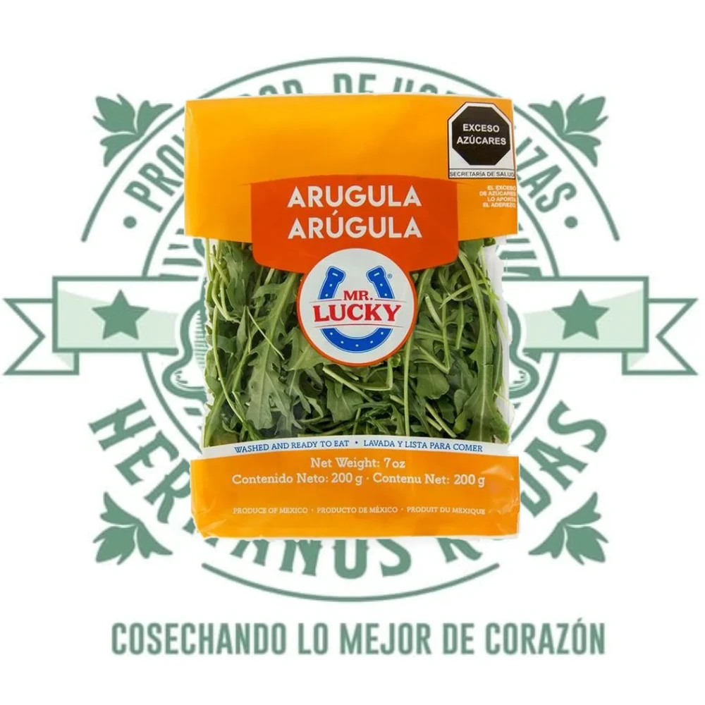 Arúgula Baby Mr. Lucky fresca lavada lista para consumir de Distribuidora Hermanos Rojas Querétaro
