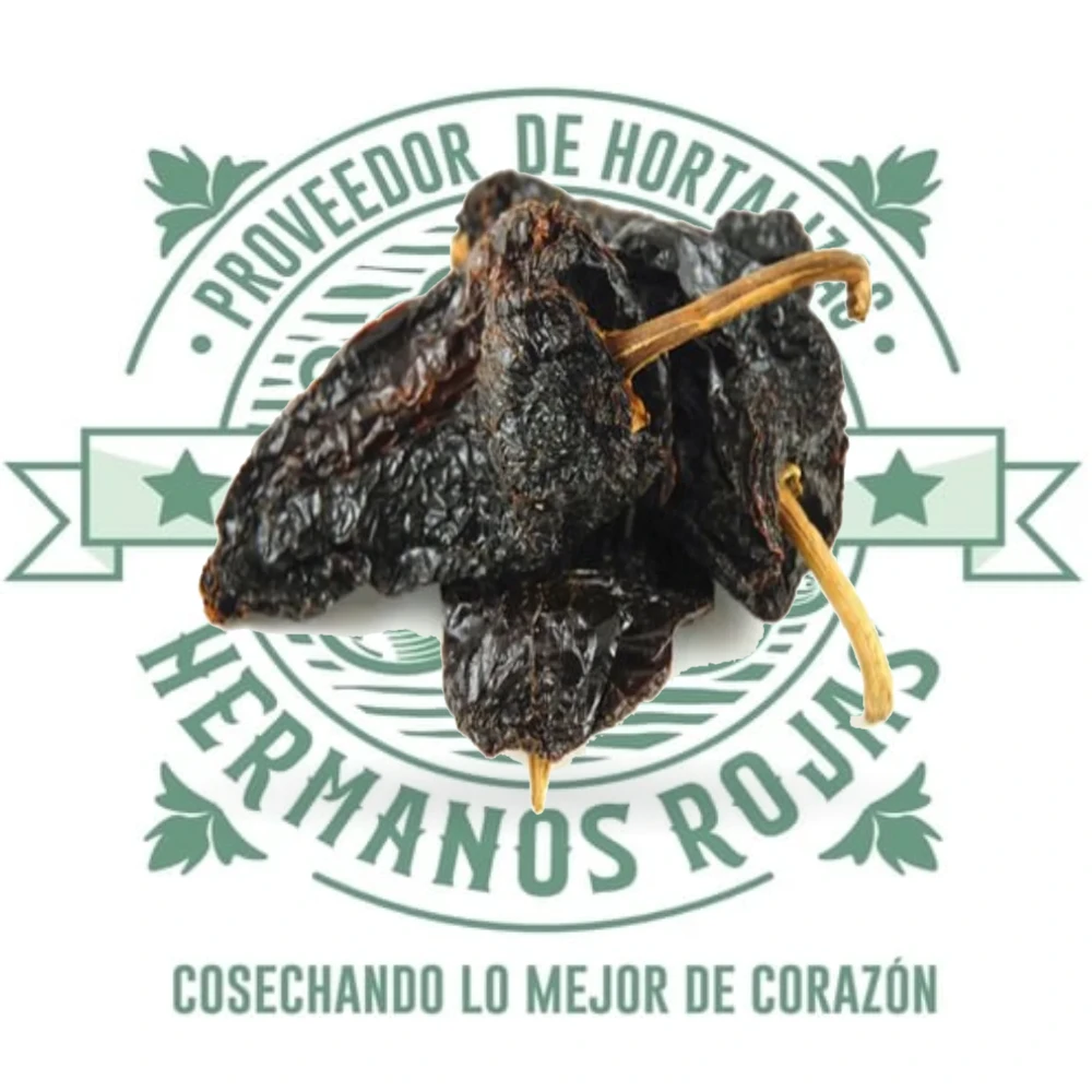 Chile ancho seco rojo oscuro de 12-15cm, ingrediente tradicional mexicano