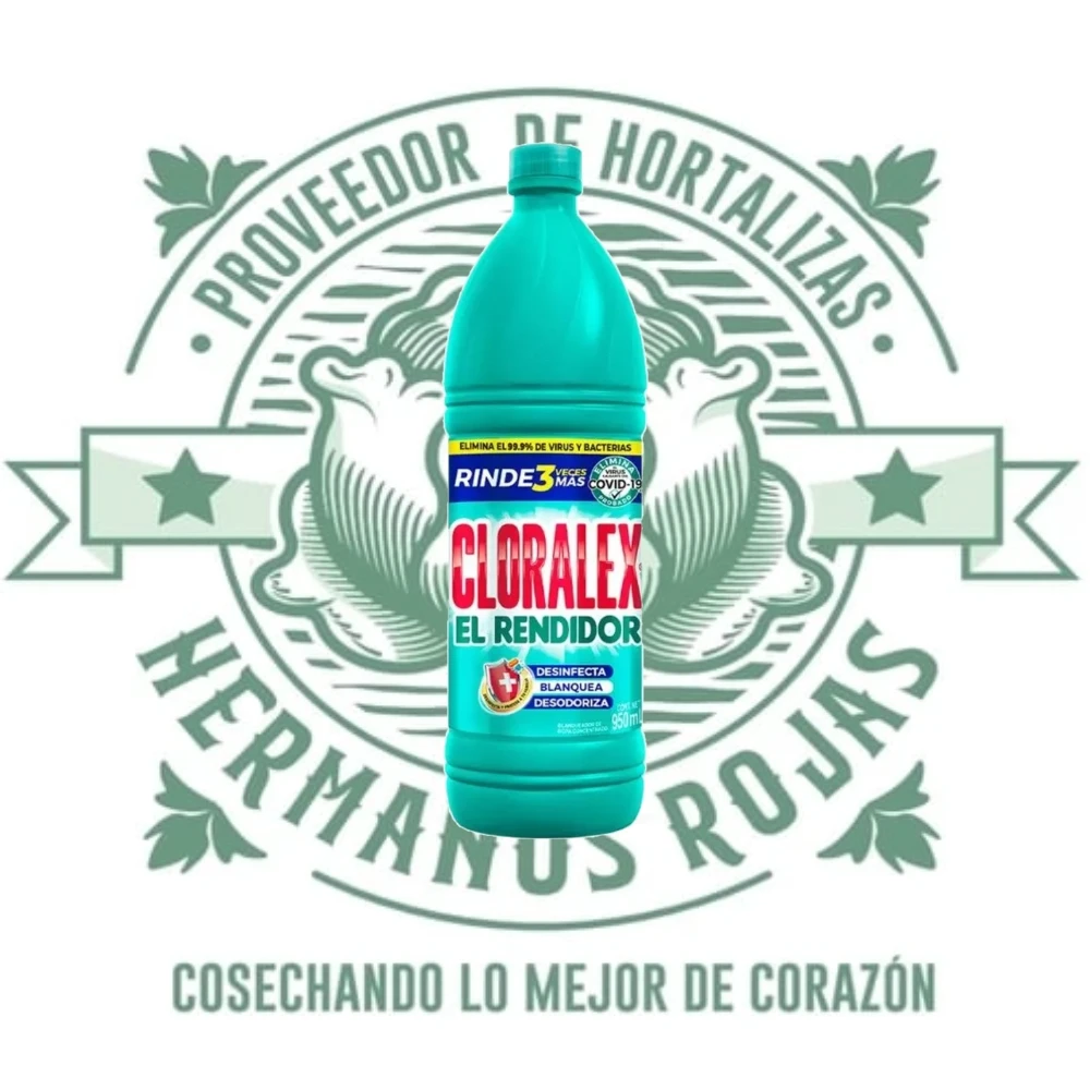 Cloralex 950ml blanqueador desinfectante líquido para limpiar superficies