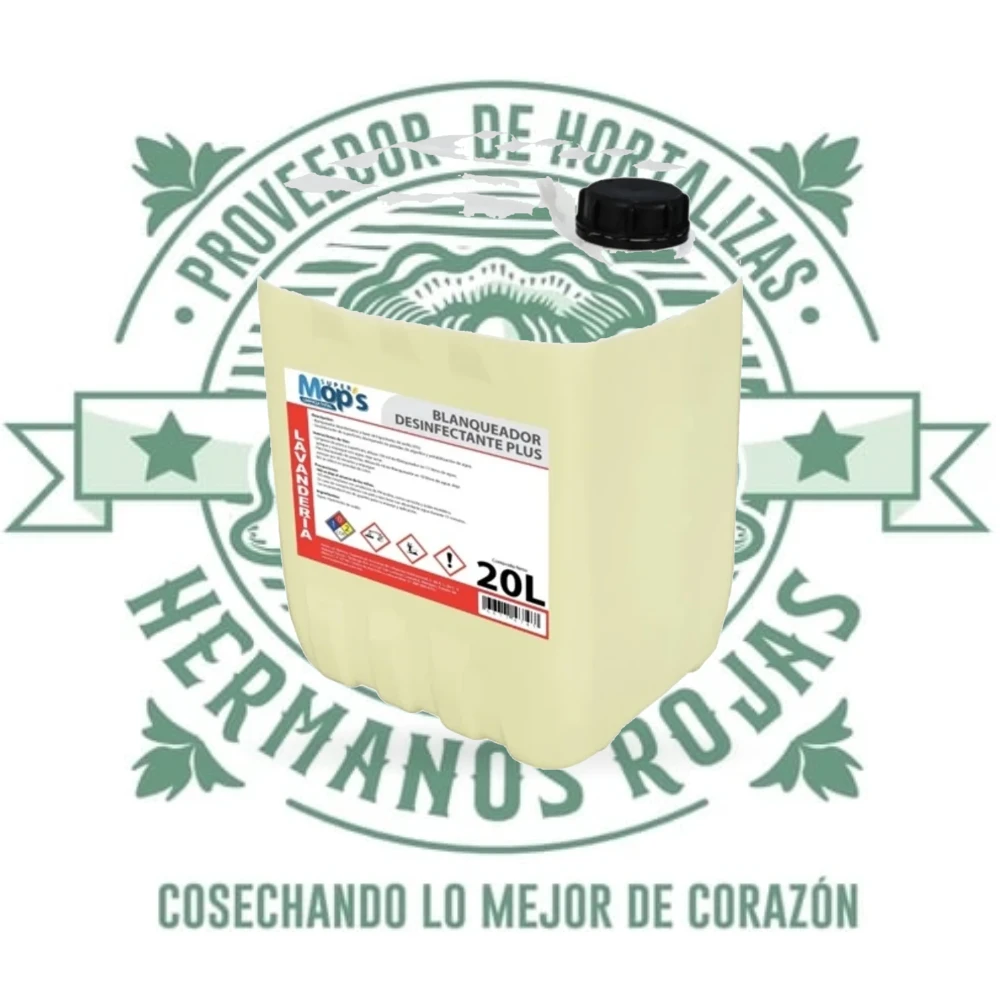 Garrafa de Cloro 20 litros para desinfección profesional de superficies