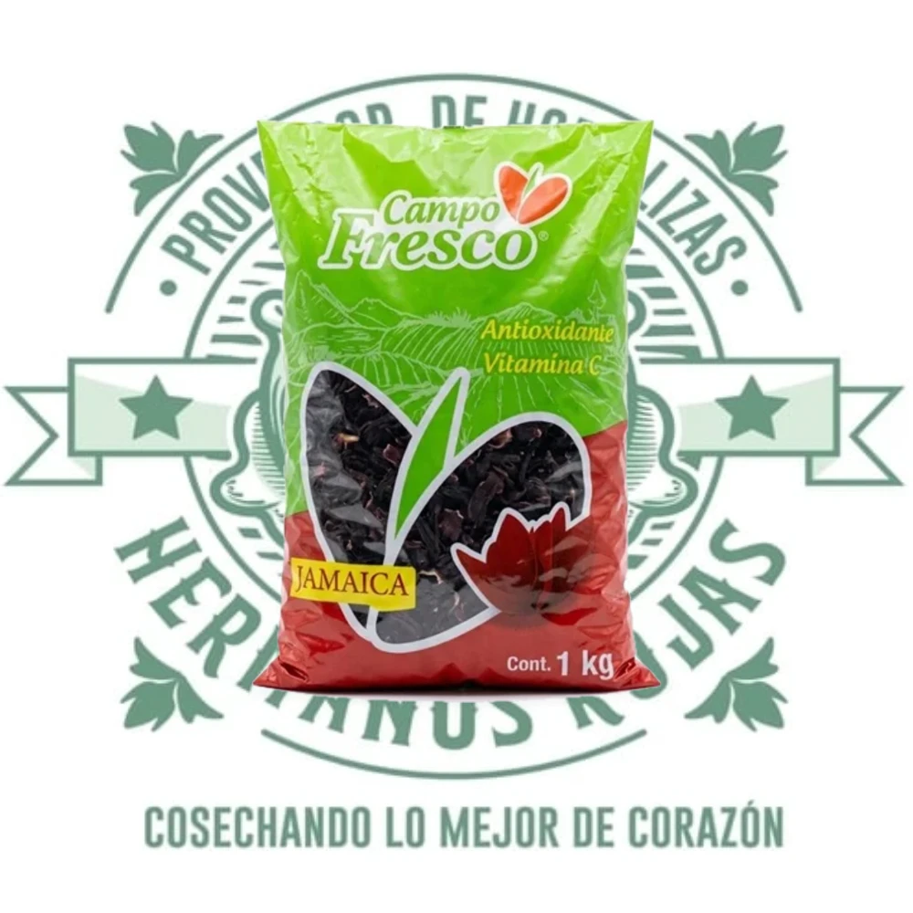 Jamaica empaquetada de alta calidad para preparar agua fresca y bebidas tradicionales mexicanas