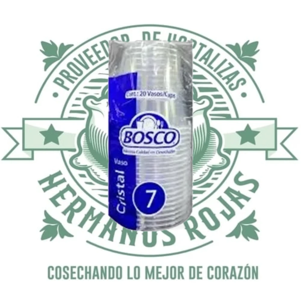 VASO DE CRISTAL 7 oz 20 PZAS