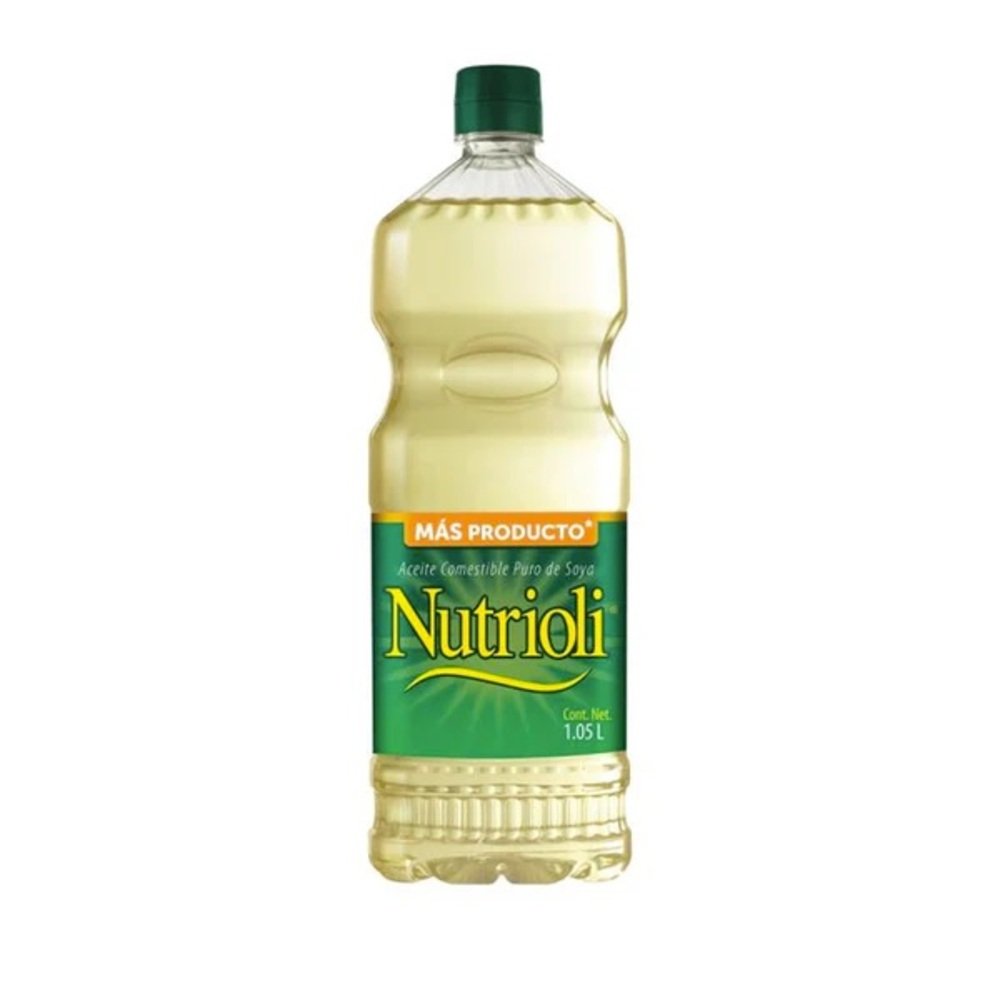 Botella de Aceite Nutrioli 100% puro de soya con omega-3 y antioxidantes para cocina profesional