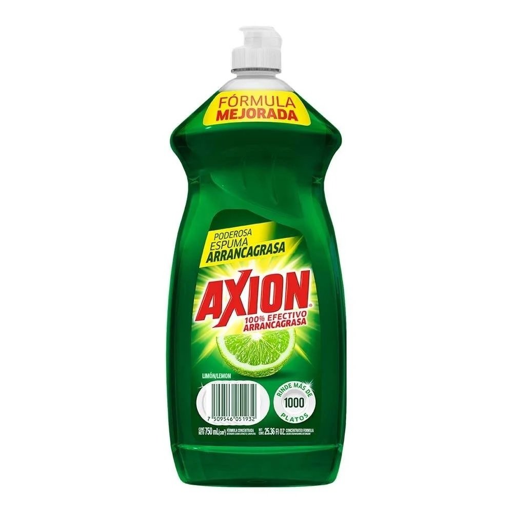 Axion lavatrastes líquido aroma limón 1.1 litros arrancagrasa efectivo