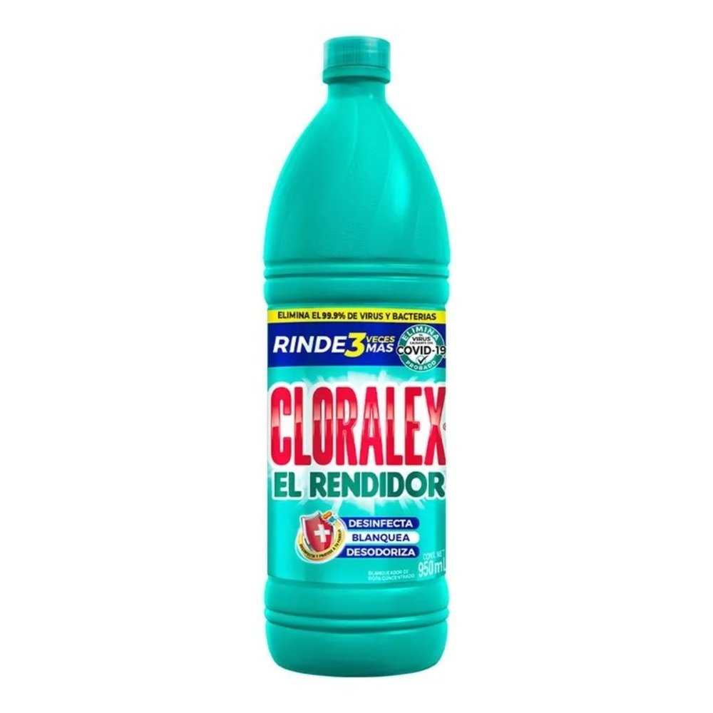Cloralex 950ml blanqueador desinfectante líquido para limpiar superficies