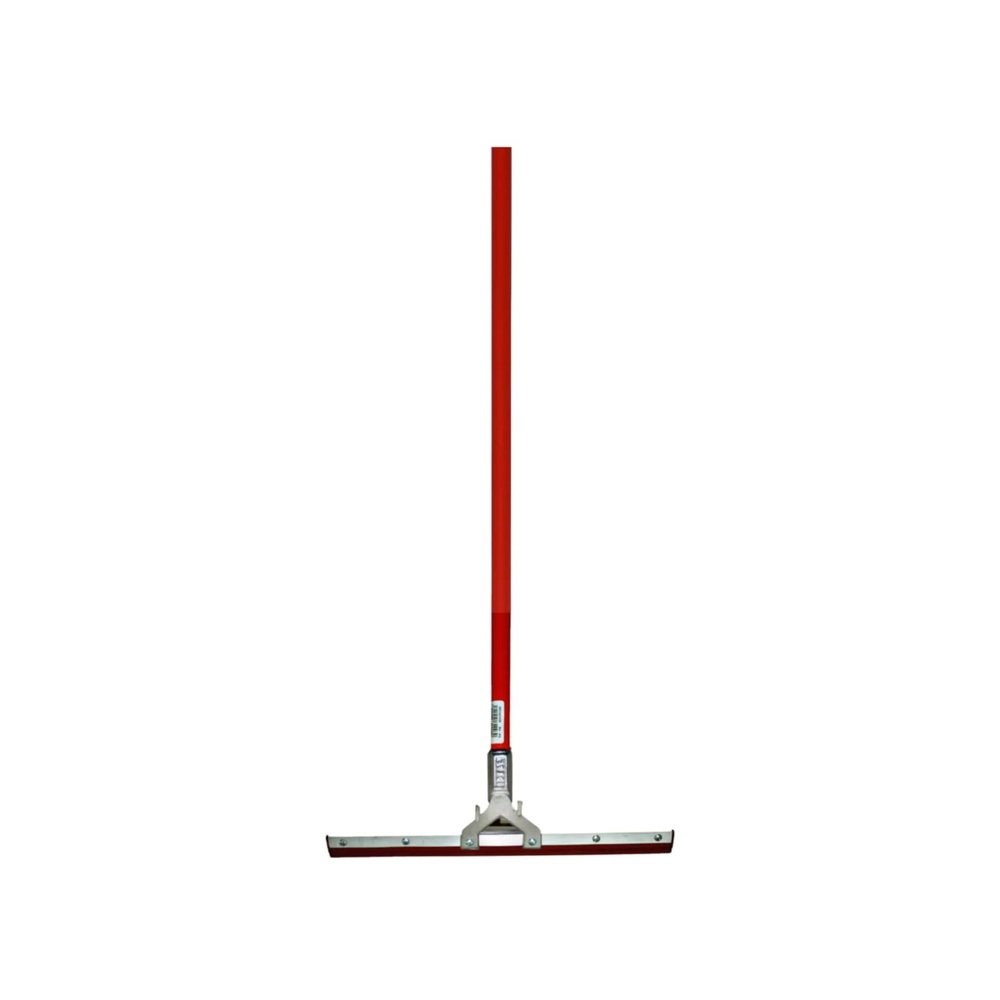 Jalador de metal 40 cm con cerdas de hule para limpieza de pisos delicados