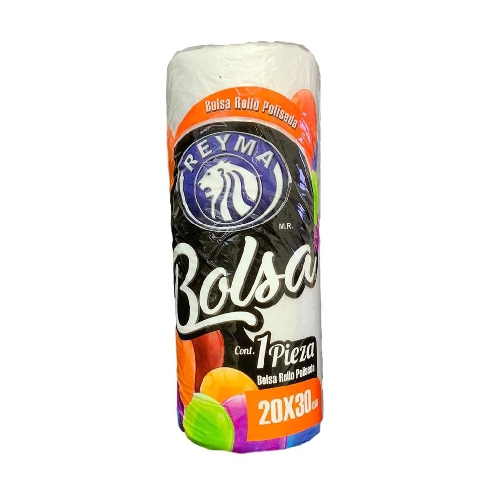 Rollo de bolsas desechables perforadas de 1 kg para fruterías y negocios