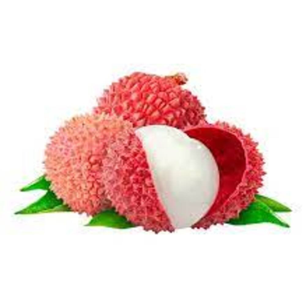 Litchi fresco rojo con piel rugosa, pulpa blanca y jugosa de distribuidora en Querétaro